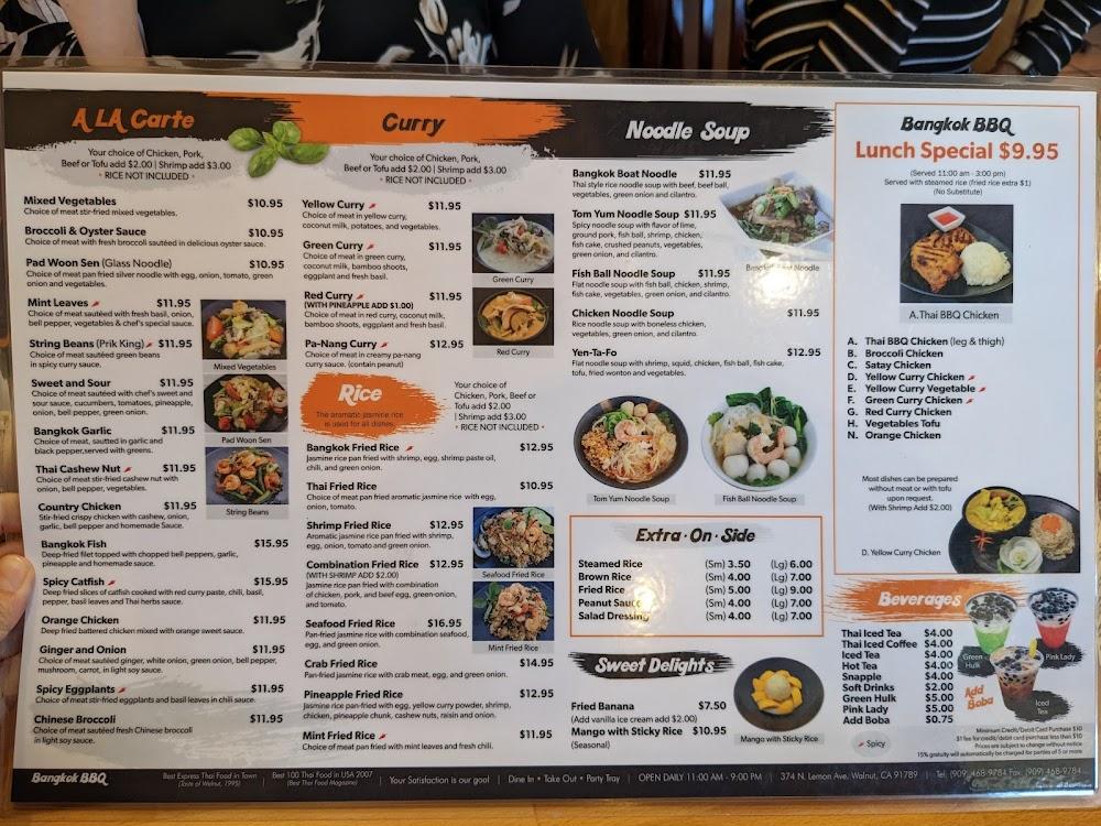 Bangkok BBQ Menu image 3